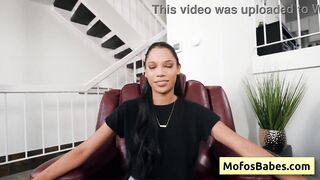Hawt and breasty black playgirl play with her large titties and show her soaked soaked cunt
