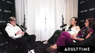 ADULT TIME - Lesbo Hotties Melissa Stratton & Vanna Bardot Horny Twat Licking & Scissoring! PODCAST