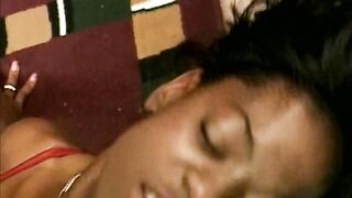 Pumped up ebony stud pumps hard a black sweetheart on the chair and on the floor