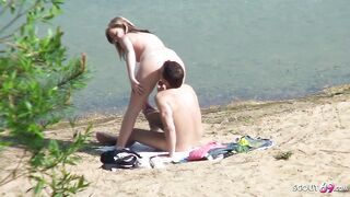 SCOUT69 - Real Teen Pair on German Beach Voyeur Bang by Stranger