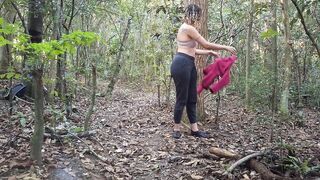 A stranger drilled me in the forest