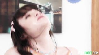 Remi raw gets hard anal bang in the bed