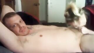 SPUN COCKSUCKING BITCH NEIGHBOUR PAYS FOR DOPE WITH MOUTH