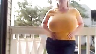 Kymera Jones in a taut top