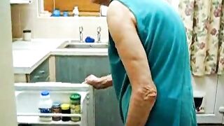 Very old slim granny