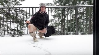 Attempting To Write My Name In The Snow With My Void urine