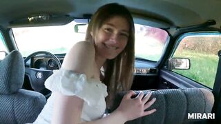 Slim Shy Teen Bangs Recent Ally in Car. Cum in Throat [Deutsch]