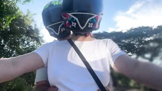 I picked up a DIDI client out of a brassiere and this guy noticed my large titties