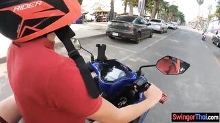 After a day out large melons Oriental amateur jerked his large weenie in the hotel