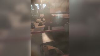 Facefucking an black prostitute. Made her gulp my cum