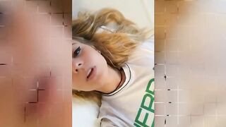 Horny Golden-Haired Teen Likes to Rub Cunt - Snapchat