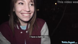 Public Agent - This babe gives a great show on a public footpath