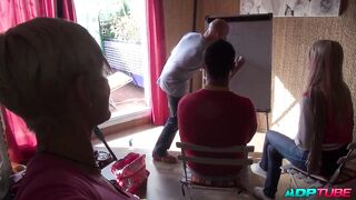 Couples swap with blondes with flawless booties and anal included, part 1