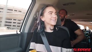 EBONY AMBUSH - Pierced Tits Small Teen Gisele Enjoys A BBC Until This Babe Drips Warm Cum