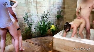 Gals Sharing Couples - Foursome Swinger Fuckfest with Gorgeous Wifes