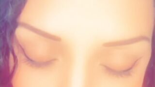 Lustful British hottie with large natural bazookas, oil, POV blow job joy and bulky climax!! Groaning and soaked snatch